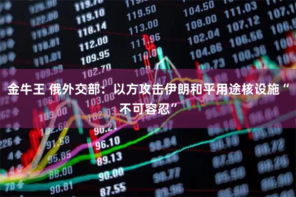 金牛王 俄外交部：以方攻击伊朗和平用途核设施“不可容忍”