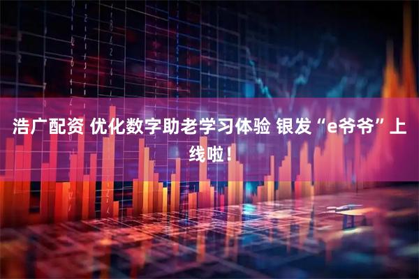 浩广配资 优化数字助老学习体验 银发“e爷爷”上线啦！