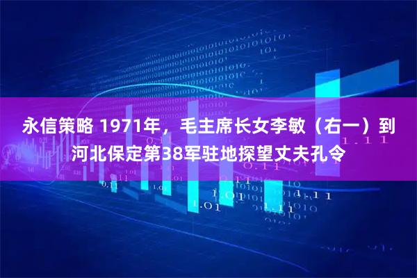 永信策略 1971年，毛主席长女李敏（右一）到河北保定第38军驻地探望丈夫孔令